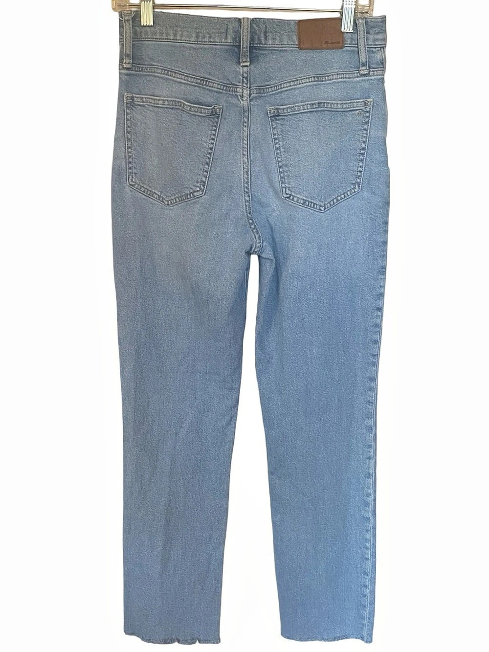 Madewell The Perfect Vintage Jeans 27T Light Wash Raw Hem - Picture 3 of 9